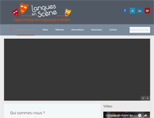 Tablet Screenshot of langues-en-scene.com